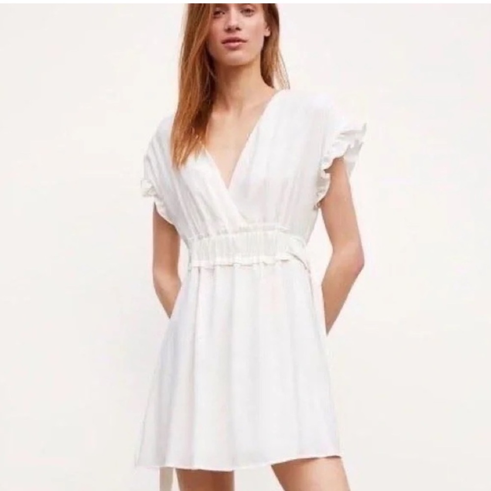 NWT Zara White Ivory Dress Size S